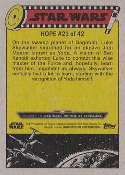 2019 Topps Star Wars Journey to Star Wars The Rise of Skywalker #21 Seeking the Jedi Master Back