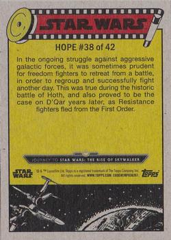 2019 Topps Star Wars Journey to Star Wars The Rise of Skywalker #38 Running from the First Order Back