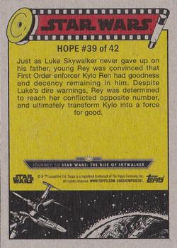 2019 Topps Star Wars Journey to Star Wars The Rise of Skywalker #39 Looking to Save Kylo Ren Back