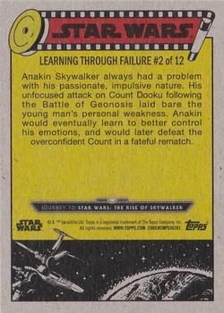 2019 Topps Star Wars Journey to Star Wars The Rise of Skywalker #44 Anakin's Hasty Attack Back
