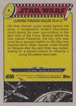 2019 Topps Star Wars Journey to Star Wars The Rise of Skywalker #45 Replaying Anakin's Fall Back