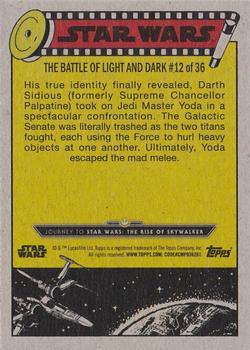 2019 Topps Star Wars Journey to Star Wars The Rise of Skywalker #66 Yoda and the Emperor Back