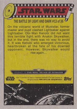 2019 Topps Star Wars Journey to Star Wars The Rise of Skywalker #67 Unleashed on Mustafar Back