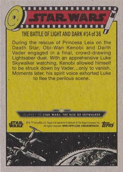 2019 Topps Star Wars Journey to Star Wars The Rise of Skywalker #68 Last Duel on the Death Star Back