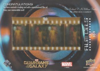 2019 Upper Deck Marvel Studios The First Ten Years - Film Cels Manufactured Relics #FC-9 Star-Lord Back