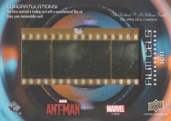 2019 Upper Deck Marvel Studios The First Ten Years - Film Cels Manufactured Relics #FC-11 Ant-Man Back