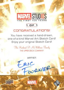 2019 Upper Deck Marvel Studios The First Ten Years - Sketch Artists #NNO Eric Fournier Back