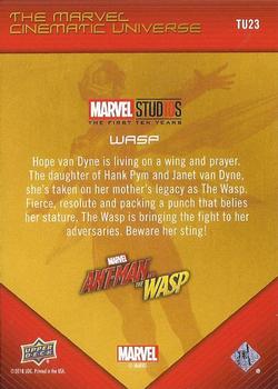 2019 Upper Deck Marvel Studios The First Ten Years - The Marvel Cinematic Universe #TU23 Wasp Back