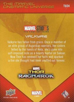 2019 Upper Deck Marvel Studios The First Ten Years - The Marvel Cinematic Universe #TU24 Valkyrie Back