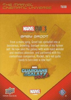 2019 Upper Deck Marvel Studios The First Ten Years - The Marvel Cinematic Universe #TU30 Baby Groot Back