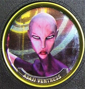 2008 Topps Star Wars: The Clone Wars - Coins Yellow #4 Asajj Ventress Front