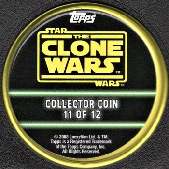 2008 Topps Star Wars: The Clone Wars - Coins Yellow #11 Commander Cody Back