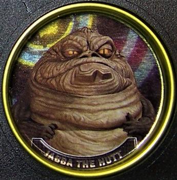 2008 Topps Star Wars: The Clone Wars - Coins Yellow #12 Jabba the Hutt Front