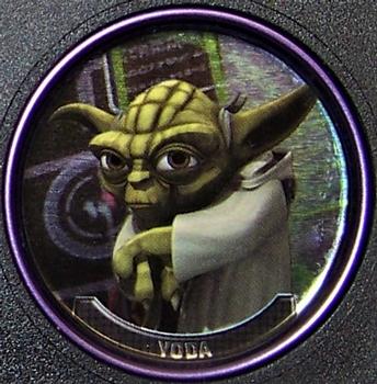 2008 Topps Star Wars: The Clone Wars - Coins Purple #5 Yoda Front