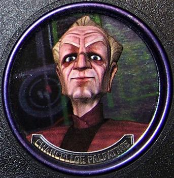 2008 Topps Star Wars: The Clone Wars - Coins Purple #8 Chancellor Palpatine Front