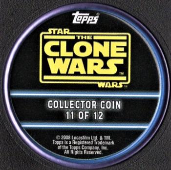 2008 Topps Star Wars: The Clone Wars - Coins Purple #11 Commander Cody Back
