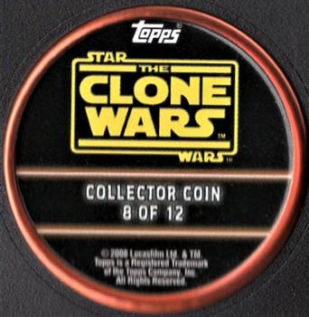 2008 Topps Star Wars: The Clone Wars - Coins Red #8 Chancellor Palpatine Back
