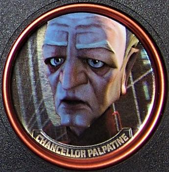 2008 Topps Star Wars: The Clone Wars - Coins Red #8 Chancellor Palpatine Front