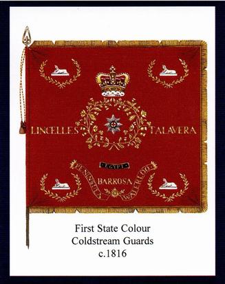 2009 Regimental Colours : Coldstream Guards 1st Series #4 First State Colour Coldstream Guards c.1816 Front