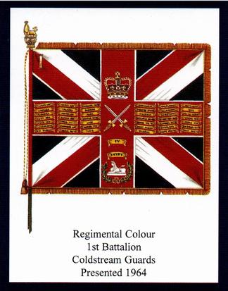 2009 Regimental Colours : Coldstream Guards 1st Series #6 Regimental Colour 1st Battalion Coldstream Guards presented 1964 Front