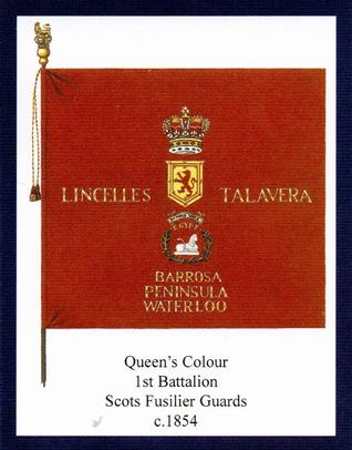 2009 Regimental Colours : Scots Guards 1st Series #3 Queen's Colour 1st Battalion Scots Fusilier Guards c.1854 Front
