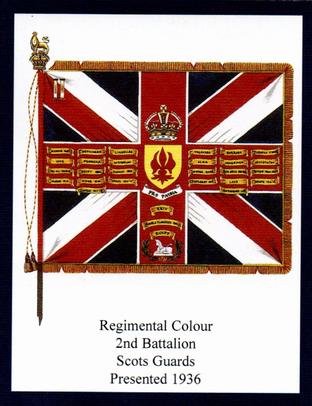 2009 Regimental Colours : Scots Guards 1st Series #6 Regimental Colour 2nd Battalion Scots Guards presented 1936 Front