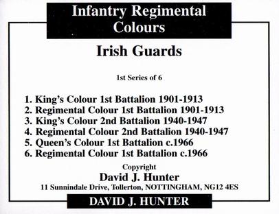 2009 Regimental Colours : Irish Guards 1st Series #NNO Title Card Back