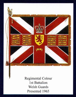 2009 Regimental Colours : Welsh Guards #6 Regimental Colour 1st Battalion presented in 1965 Front
