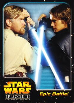 2005 Star Wars Episode III Revenge of the Sith #16 Obi-Wan Kenobi vs. Anakin Skywalker Front