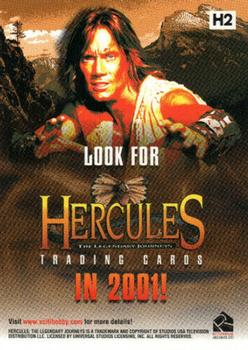 2001 Rittenhouse Hercules Previews #H2 Hercules Back