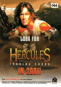 2001 Rittenhouse Hercules Previews #H4 The Sovereign and Xena II Back