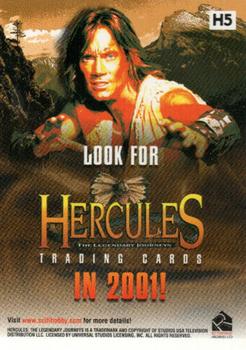 2001 Rittenhouse Hercules Previews #H5 Xena Back