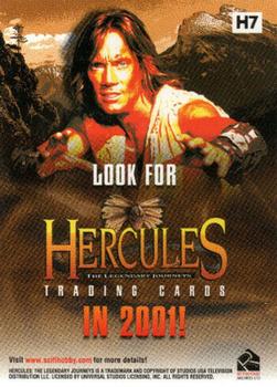 2001 Rittenhouse Hercules Previews #H7 Iolaus and Xena Back