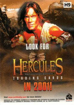 2001 Rittenhouse Hercules Previews #H9 Hercules Back