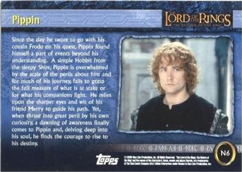 2003 Topps Lord of the Rings: The Return of the King Special Limited Edition (UK) #N06 Pippin Back