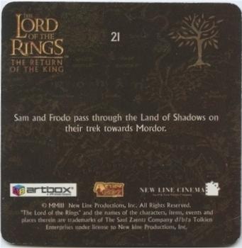2003 Artbox Lord of the Rings: The Return of the King Action Flipz #21 Hobbits Back