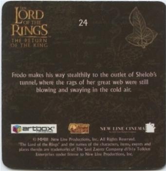 2003 Artbox Lord of the Rings: The Return of the King Action Flipz #24 Frodo Back