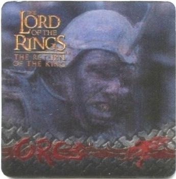 2003 Artbox Lord of the Rings: The Return of the King Action Flipz #35 Orcs Front