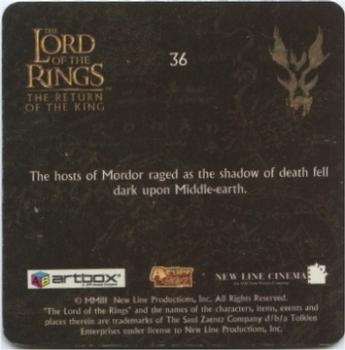 2003 Artbox Lord of the Rings: The Return of the King Action Flipz #36 Orcs Back