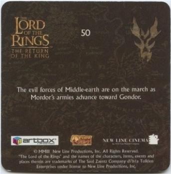 2003 Artbox Lord of the Rings: The Return of the King Action Flipz #50 Orcs Back