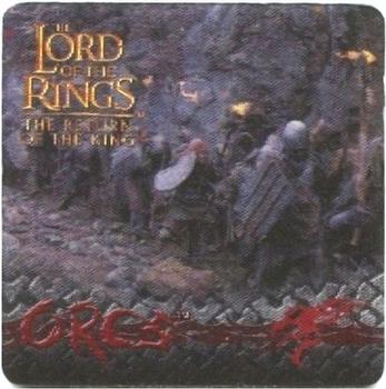 2003 Artbox Lord of the Rings: The Return of the King Action Flipz #50 Orcs Front