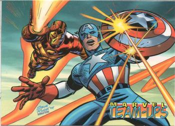 1995 Ziploc Marvel Team-Ups #2 Captain America & Iron Man Front