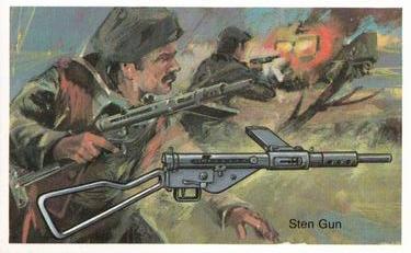 1982 Embassy World of Firearms #33 Sten Gun Front