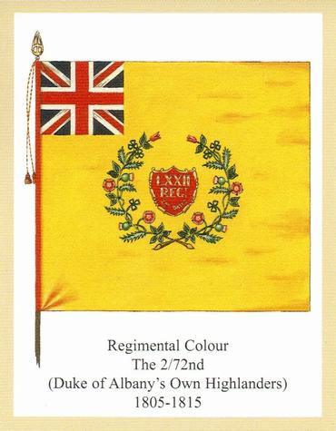 2012 Regimental Colours : Seaforth Highlanders (Ross-shire Buffs, The Duke of Albany's) 2nd Series #1 Regimental Colour The 2/72nd (Duke of Albany's Own Highlanders) 1805-1815 Front