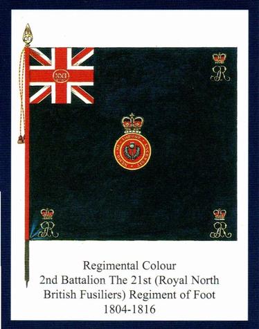 2012 Regimental Colours : The Royal Scots Fusiliers 2nd Series #2 Regimental Colour 2nd Battalion The 21st (Royal North British Fusiliers) Regiment of Foot 1804-1816 Front