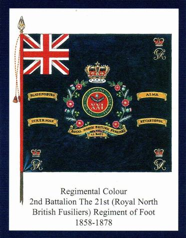 2012 Regimental Colours : The Royal Scots Fusiliers 2nd Series #3 Regimental Colour 2nd Battalion The 21st (Royal North British Fusiliers) Regiment of Foot 1858-1878 Front