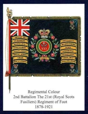 2012 Regimental Colours : The Royal Scots Fusiliers 2nd Series #5 Regimental Colour 2nd Battalion The 21st (Royal Scots Fusiliers) Regiment of Foot 1878-1921 Front
