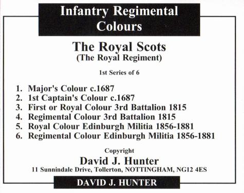 2004 Regimental Colours : The Royal Scots (The Royal Regiment) 1st Series #NNO Title Card Back