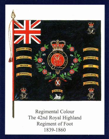 2011 Regimental Colours : The Black Watch (Royal Highland Regiment) 2nd Series #1 Regimental Colour The 42nd Highland Regiment of Foot 1839-1860 Front