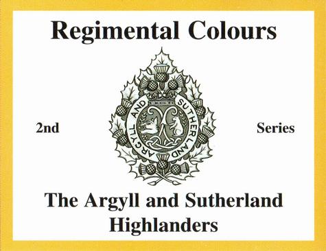 2011 Regimental Colours : The Argyll and Sutherland Highlanders 2nd Series #NNO Title Card Front